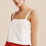 Posse - BERYL CAMI - VINTAGE WHITE