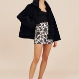 Posse - ROMEO MINI SKIRT - NOIR BLOOM