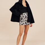Posse - ROMEO MINI SKIRT - NOIR BLOOM