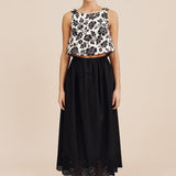Posse - ROMEO TOP - NOIR BLOOM