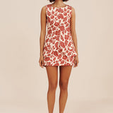 Posse - ROMEO MINI SKIRT - SCARLET BLOOM