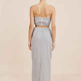 Posse - MIRA BANDEAU - BLUE GINGHAM