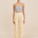 Posse - MIRA BANDEAU - BLUE GINGHAM