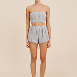 Posse - AURELIA SHORT - BLUE GINGHAM