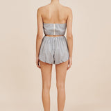 Posse - AURELIA SHORT - BLUE GINGHAM