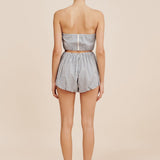 Posse - AURELIA SHORT - BLUE GINGHAM