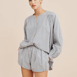 Posse - AURELIA SHORT - BLUE GINGHAM
