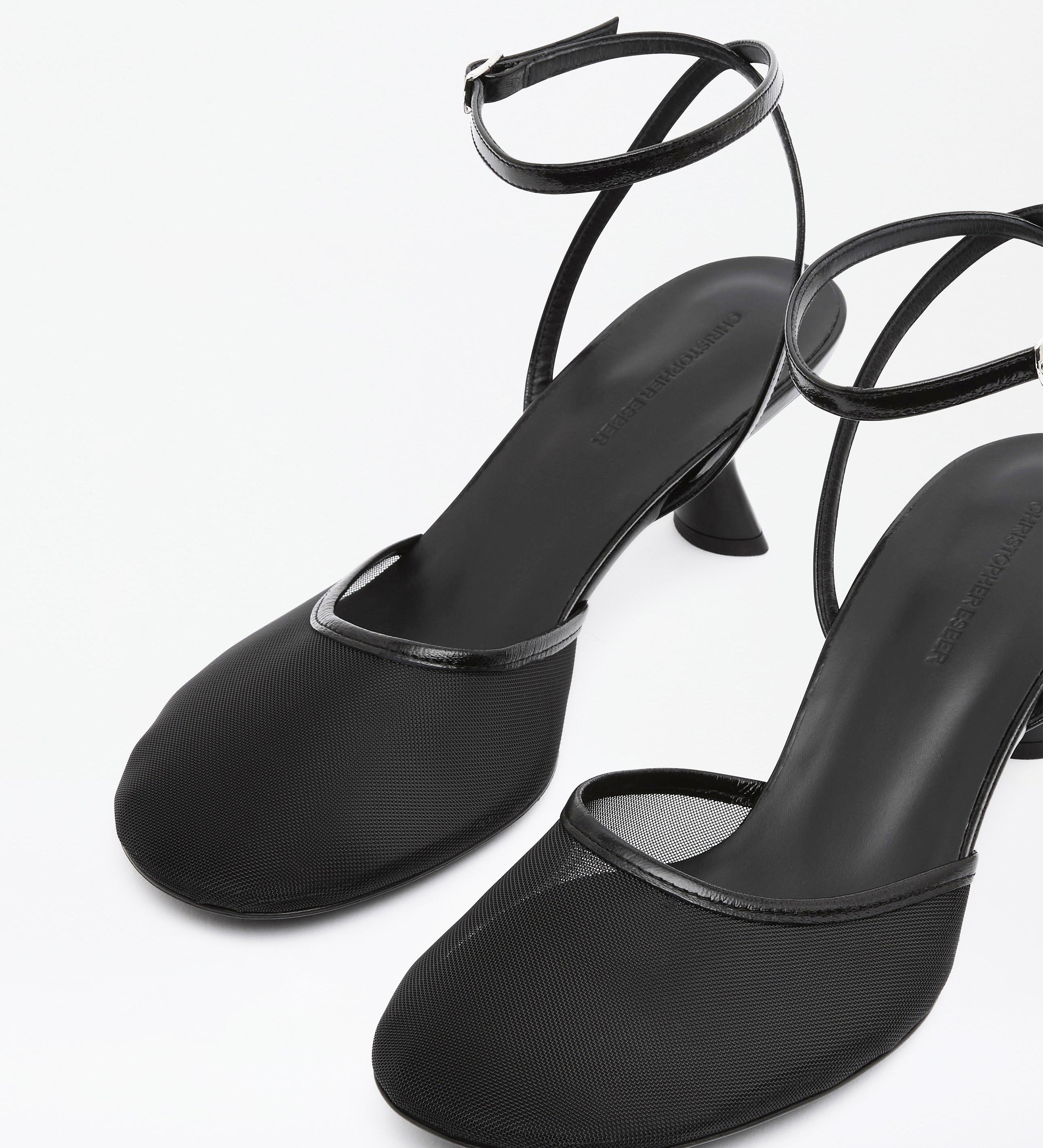 Christopher Esber - Sheer Mesh Mary Jane Heel