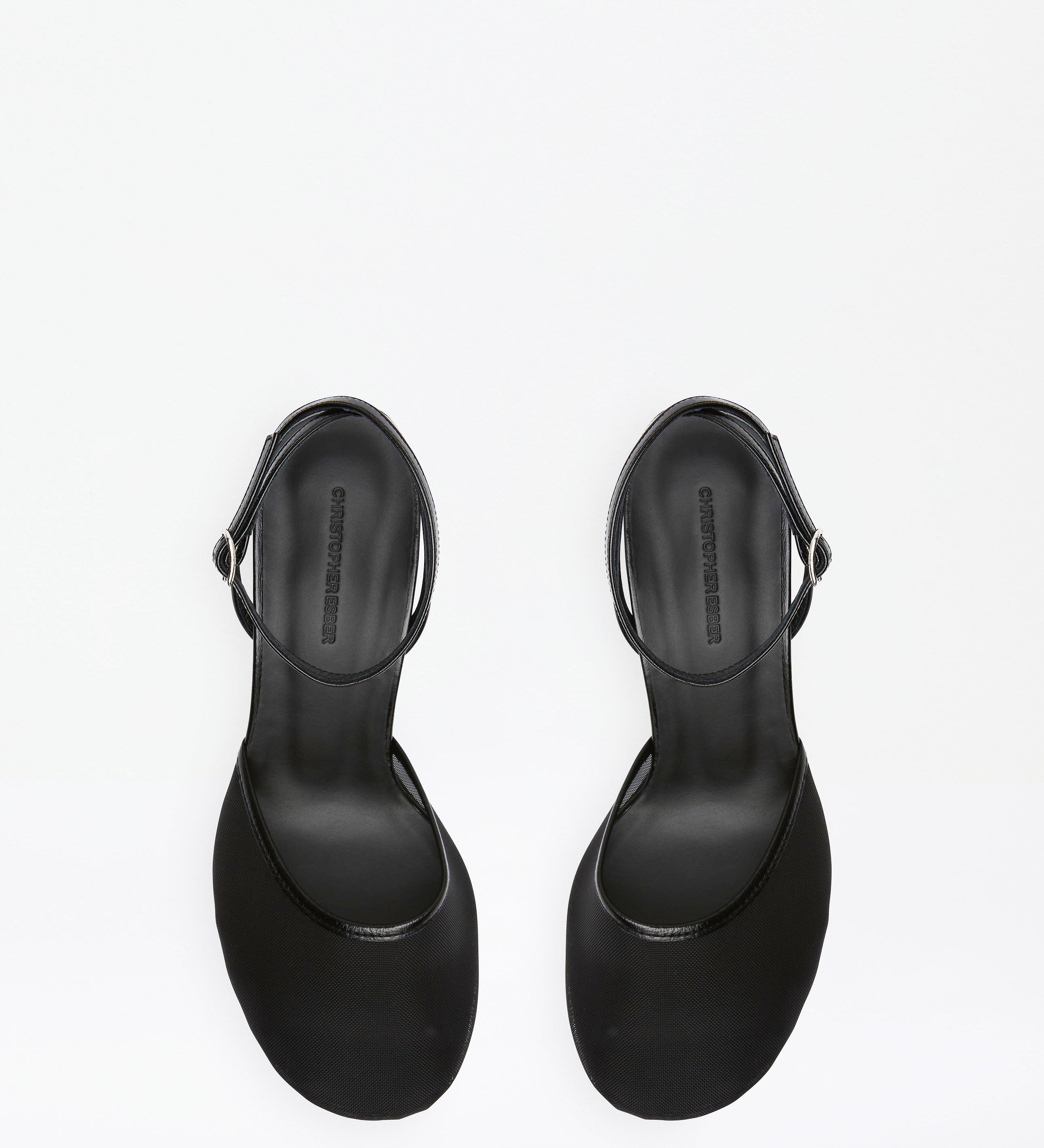 Christopher Esber - Sheer Mesh Mary Jane Heel
