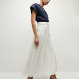 Veronica Beard - Vintry Eyelet Skirt