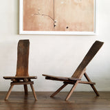 Lemieux Et Cie - Late 19th Century Rustic Handcarved Gazing Chairs - Embrace the Wabi-Sabi Aesthetic