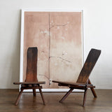 Lemieux Et Cie - Late 19th Century Rustic Handcarved Gazing Chairs - Embrace the Wabi-Sabi Aesthetic
