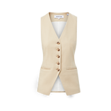 Veronica Beard - Liff Stretch-Linen Vest