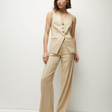 Veronica Beard - Liff Stretch-Linen Vest
