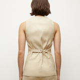 Veronica Beard - Liff Stretch-Linen Vest