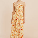 Posse - COBY STRAPLESS DRESS - CITRUS FLORAL
