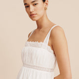 Posse - GRACE SHIFT DRESS - VINTAGE WHITE