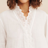 Posse - GRACE SHIRT - VINTAGE WHITE
