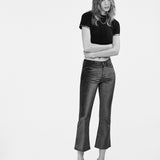 FRAME - Le Crop Mini Boot Velvet -- Comet Velvet
