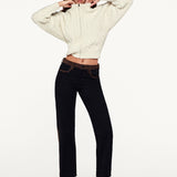 FRAME - Cable Cardi -- Cream