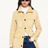 FRAME - Suede Safari Jacket -- Sand