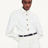 FRAME - The Sculpted Shirt -- Au Natural Clean