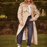 FRAME - Ritz Classic Trench -- Warm Taupe