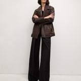 Veronica Beard - Thandie Leather Dickey Jacket