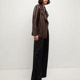 Veronica Beard - Thandie Leather Dickey Jacket