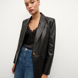 Veronica Beard - Vega Leather Dickey Jacket
