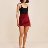 Posse - ROMEO MINI SKIRT - RED VELVET