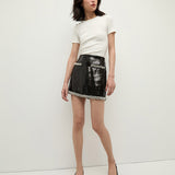 Veronica Beard - Perry Pearl-Trim Sequin Skirt