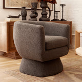 Lemieux Et Cie - Arago Swivel Chair in Charcoal Sheepskin