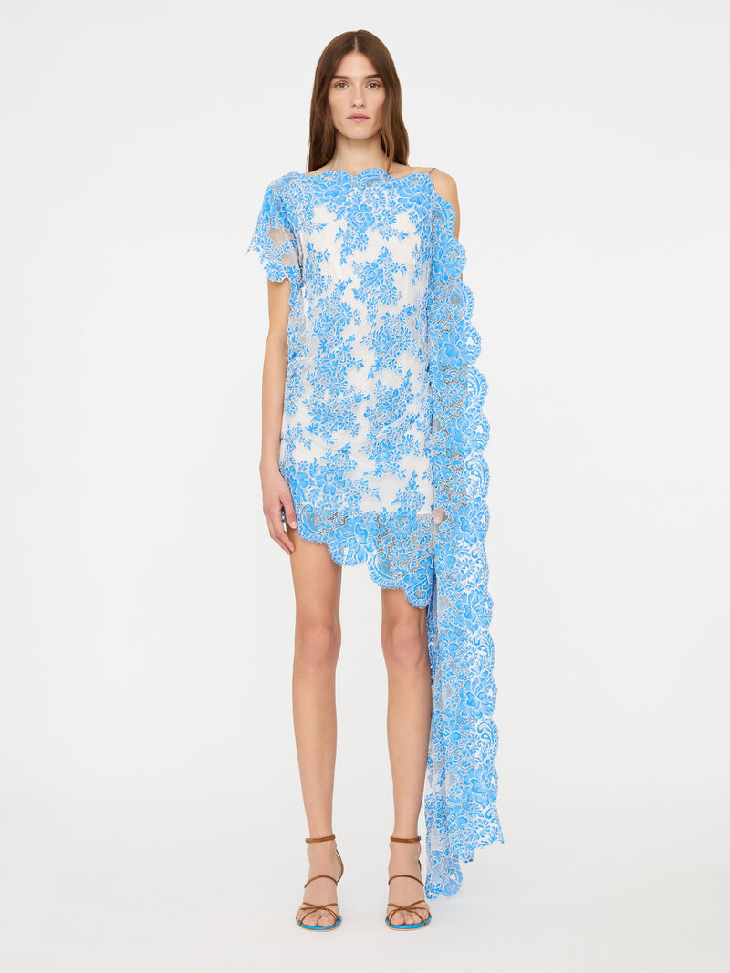 christopher esber asymmetric lace mini dress Floating Split in White Size 8 the Floating Split Dress