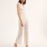 Veronica Beard - Kemper Cotton Eyelet Pant