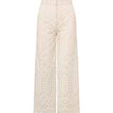 Veronica Beard - Kemper Cotton Eyelet Pant