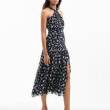 Veronica Beard - Brock Silk Ruched Midi Dress