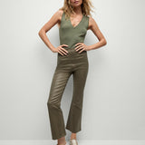 Veronica Beard - Carson Coated Off-Duty Kick-Flare Jean