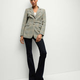 Veronica Beard - Ryanne Belted Plaid Dickey Jacket