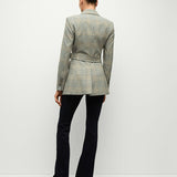 Veronica Beard - Ryanne Belted Plaid Dickey Jacket