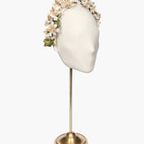 Jennifer Behr x New York Vintage Elena Headband -- Cream