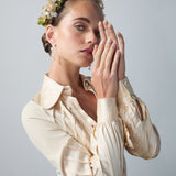 Jennifer Behr x New York Vintage Elena Headband -- Cream