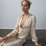 Jennifer Behr x New York Vintage Elena Headband -- Cream