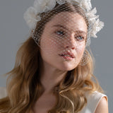 Jennifer Behr - Peony Vine Headband -- Cream