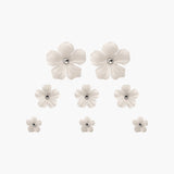 Jennifer Behr - Anemone Hair Magnet Set -- Crystal Cream