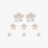 Jennifer Behr - Anemone Hair Magnet Set -- Pearl Cream