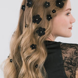 Jennifer Behr - Viola Hair Magnet Set -- Crystal Black