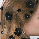 Jennifer Behr - Viola Hair Magnet Set -- Crystal Black