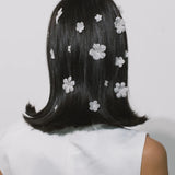Jennifer Behr - Anemone Hair Magnet Set -- Crystal Cream