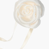 Jennifer Behr x Leonie Hanne Fleur Ribbon Tie -- Cream
